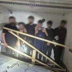 микробус с тайник при акция на Гранична полиция на българо-гръцката граница