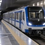 Влак на столичното метро на перон, илюстрация към бъдещата станция Панчо Владигеров