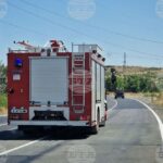 Пожарна техника при сигнал за пожар в къща в село Мортагоново, област Разград