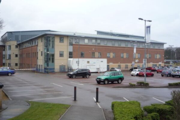 Сградата на University Hospital of North Durham във Великобритания
